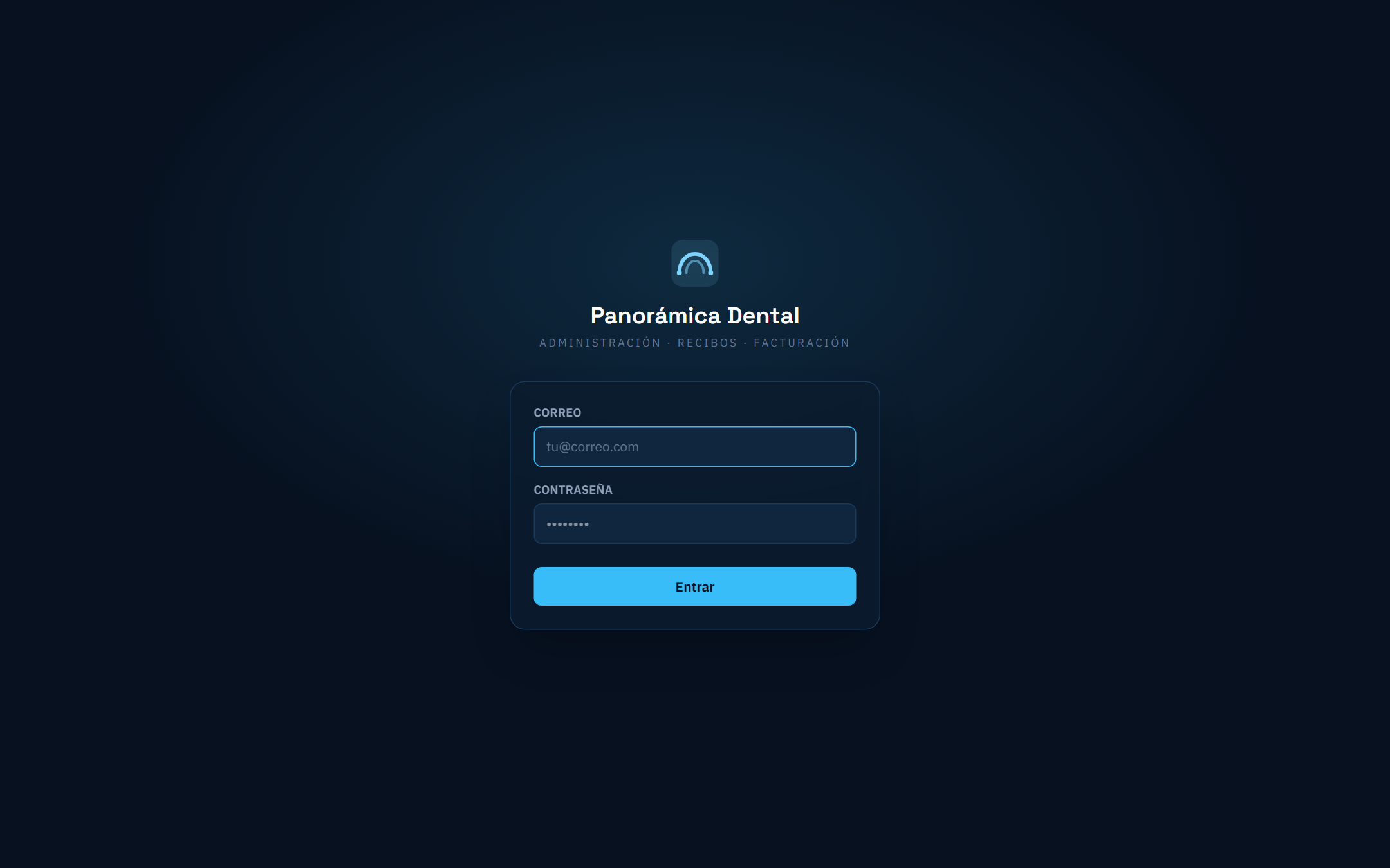 Captura de Panorámica Dental — Administración y Facturación